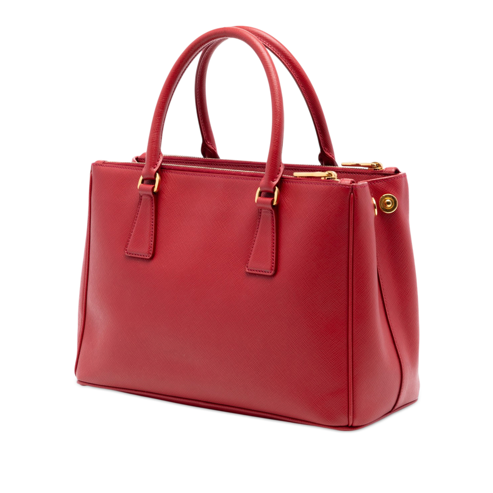 Pre-Loved Prada Small Saffiano Lux Galleria Double Zip Satchel - Picture 2 of 6